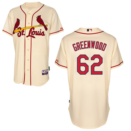 Nick Greenwood #62 MLB Jersey-St Louis Cardinals Men's Authentic Alternate Cool Base Baseball Jersey